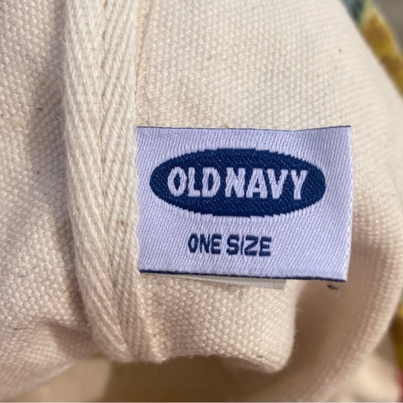 Old navy palm tree shoulder canvas tote bag multicolor y2k - Picture 6 of 8